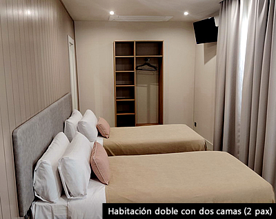 Habitación doble en Hotel Vélez