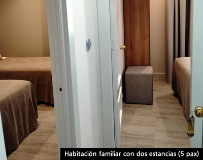 Habitación familiar para 5 en Hotel Vélez