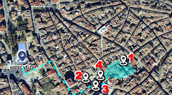 Plano mercadillo Vélez Rubio